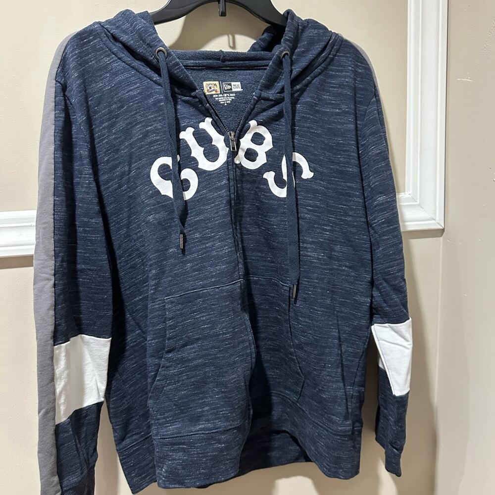 Blue Hoodie‎ with White Accents